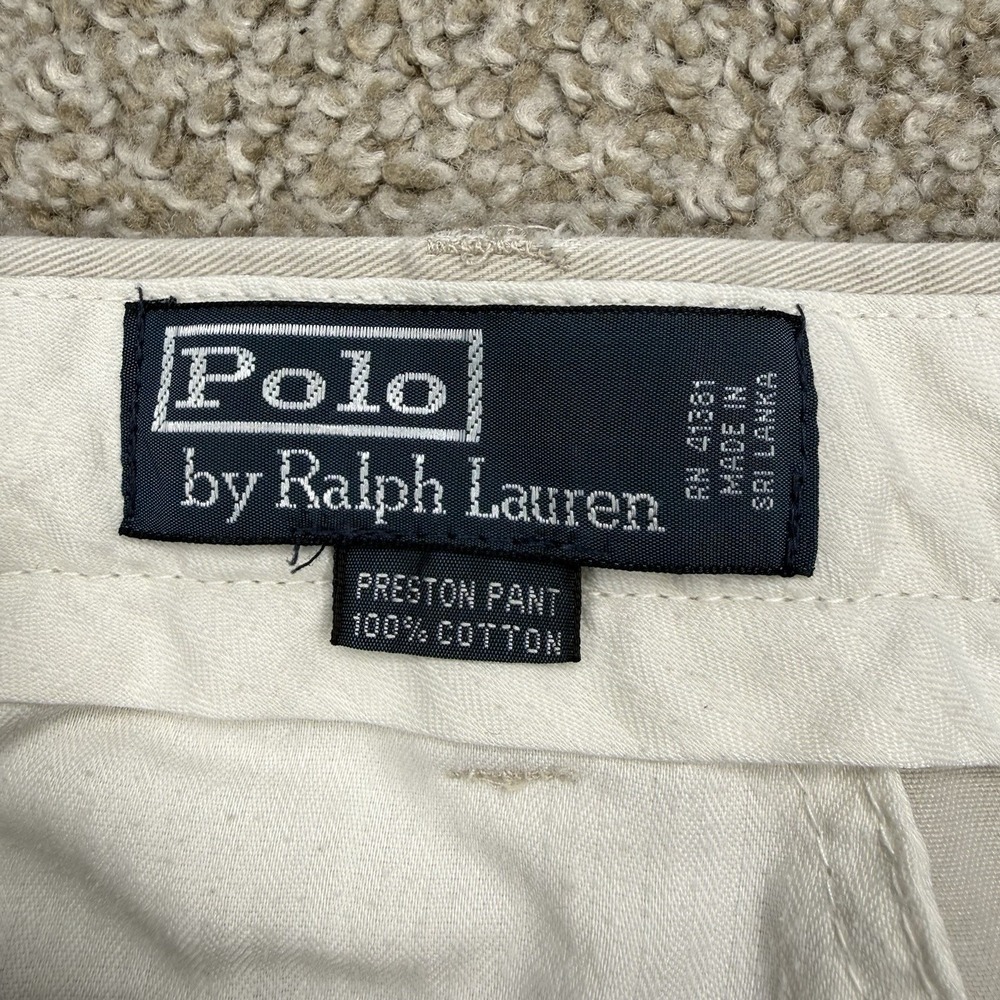 Polo by Ralph Lauren Preston Chino Pants Men's Size 36x34 Straight Leg Pony - Picture 8 of 14